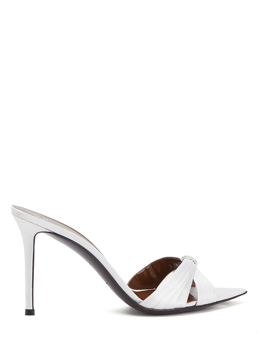 Giuseppe Zanotti Lintry Beyaz Kadın Saten Terlik