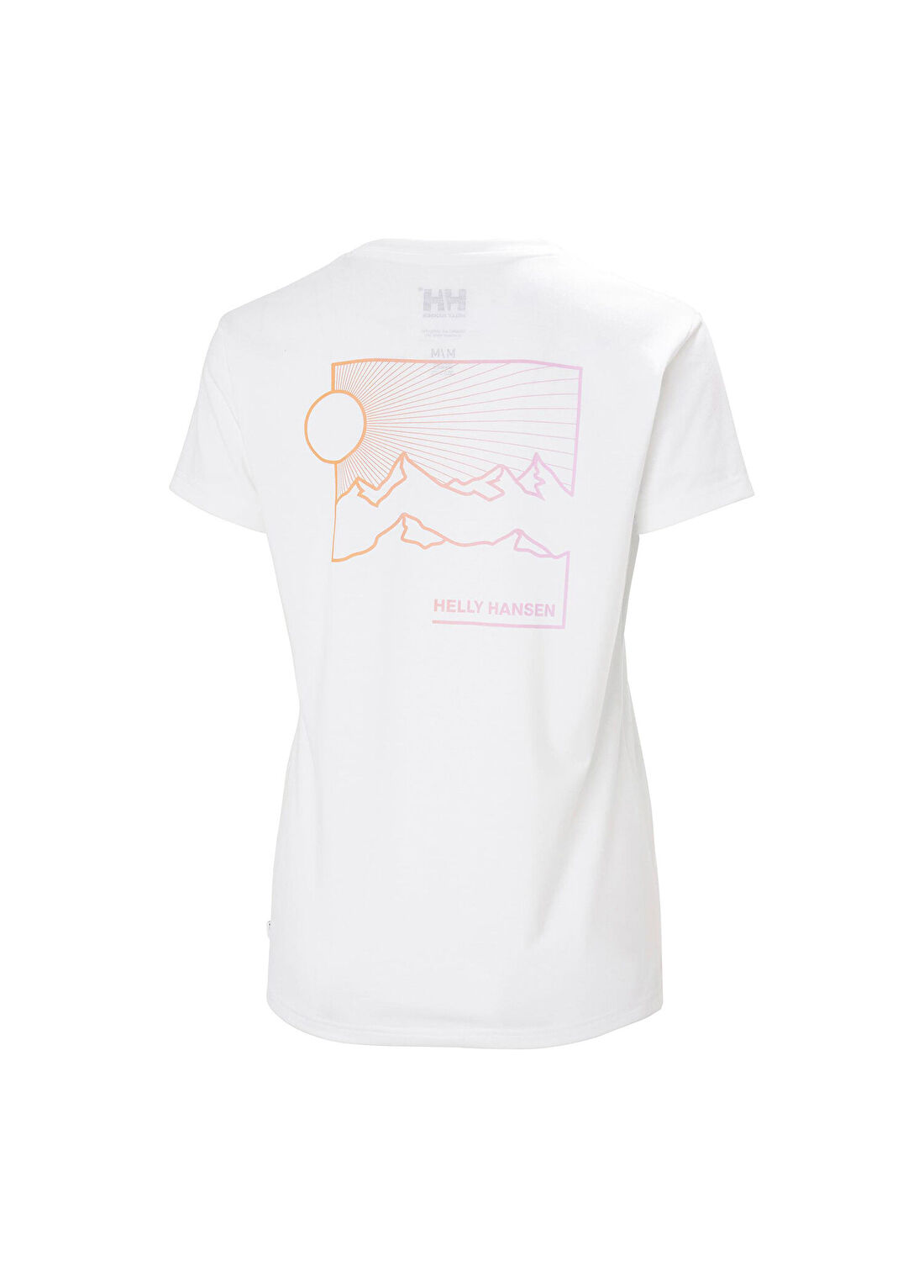 Helly Hansen W Skog Recycled Graphic Beyaz Kısa Kollu Kadın T-Shirt görsel 2