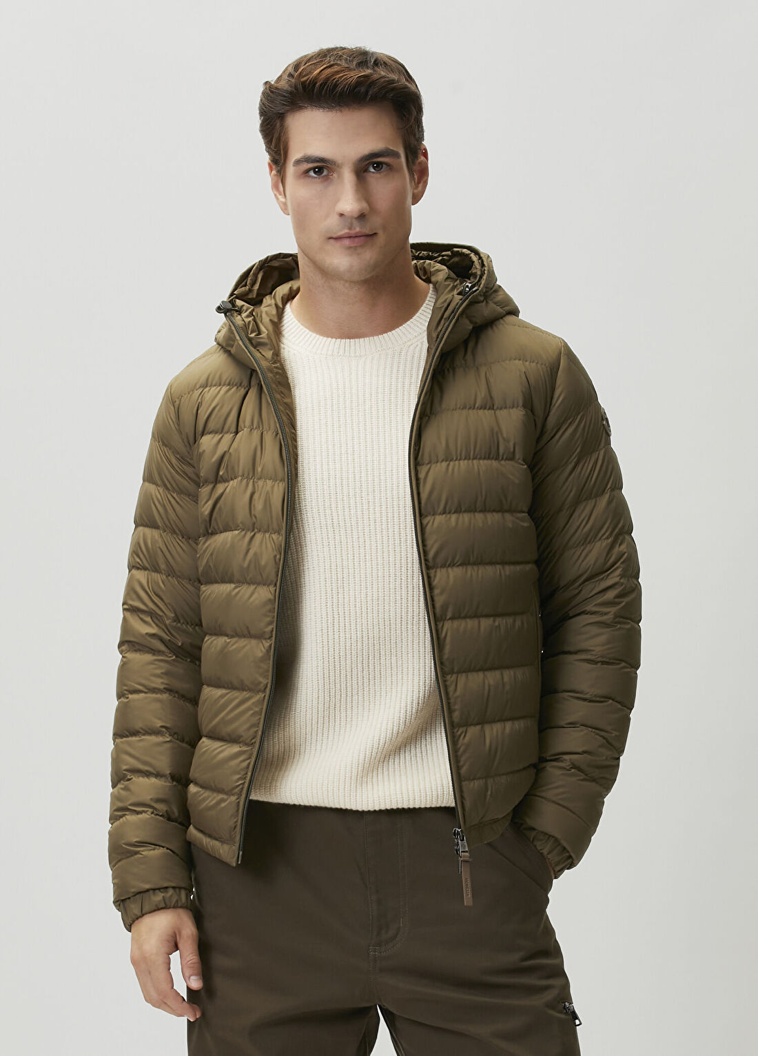Moncler Solienn Haki Kapitoneli Mont