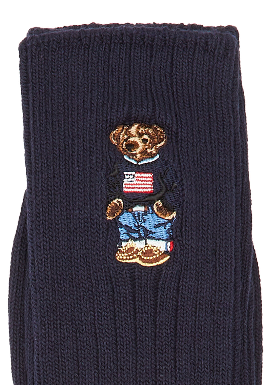 Polo Ralph Lauren Lacivert Logo Nakışlı Erkek Çorap görsel 2