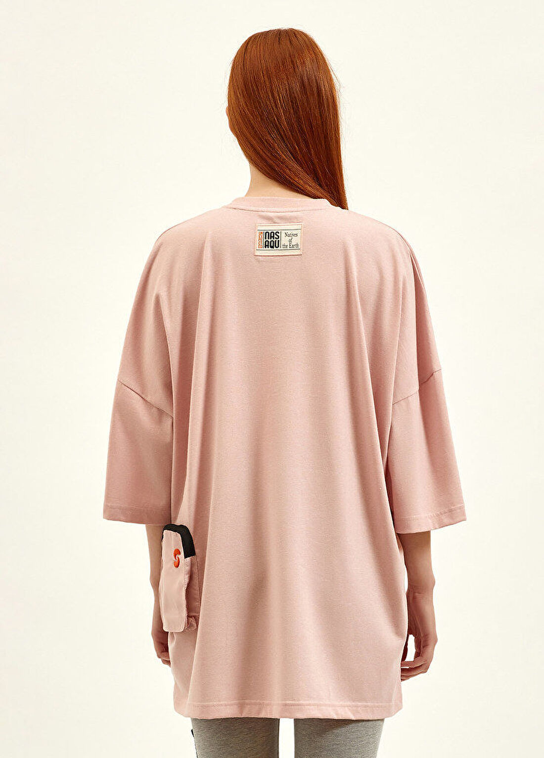 Nasaqu Pudra Oversize T-shirt görsel 3