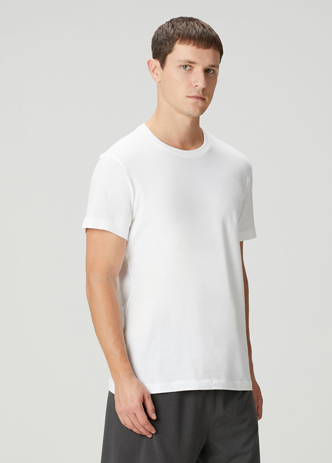Skims Beyaz Basic T-shirt