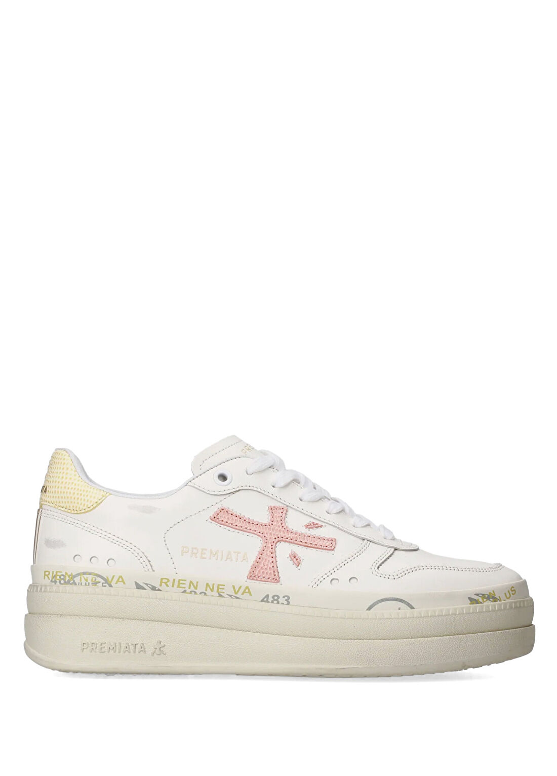 Premiata Micol Beyaz Kadın Deri Sneaker