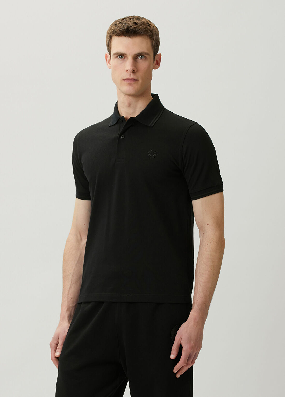 Fred Perry Siyah Polo Yaka T-shirt