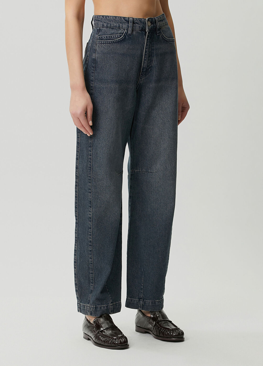 Damson Madder Neve Mavi Jean Pantolon görsel 3