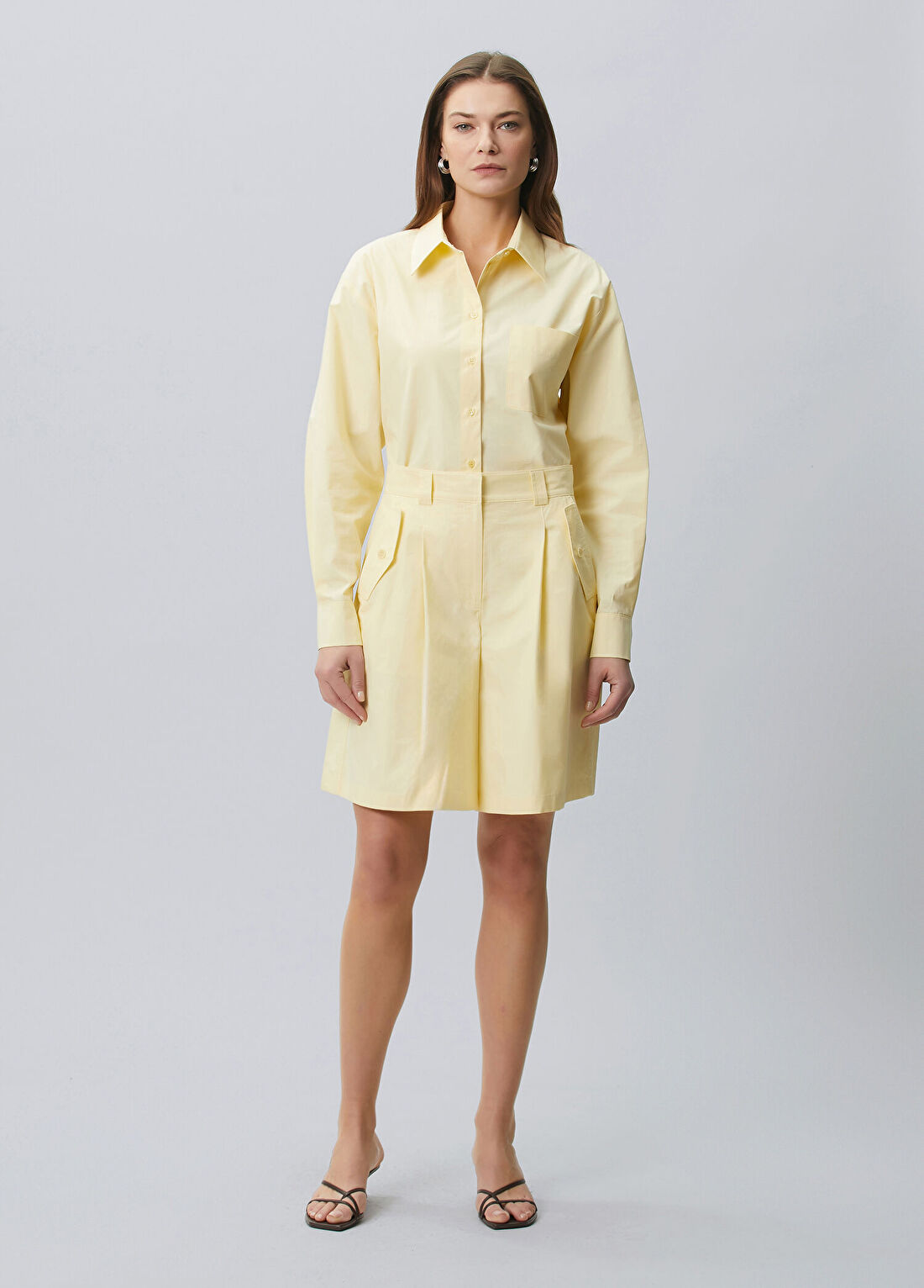 Beymen Collection Açık Sarı Koton Gömlek görsel 3
