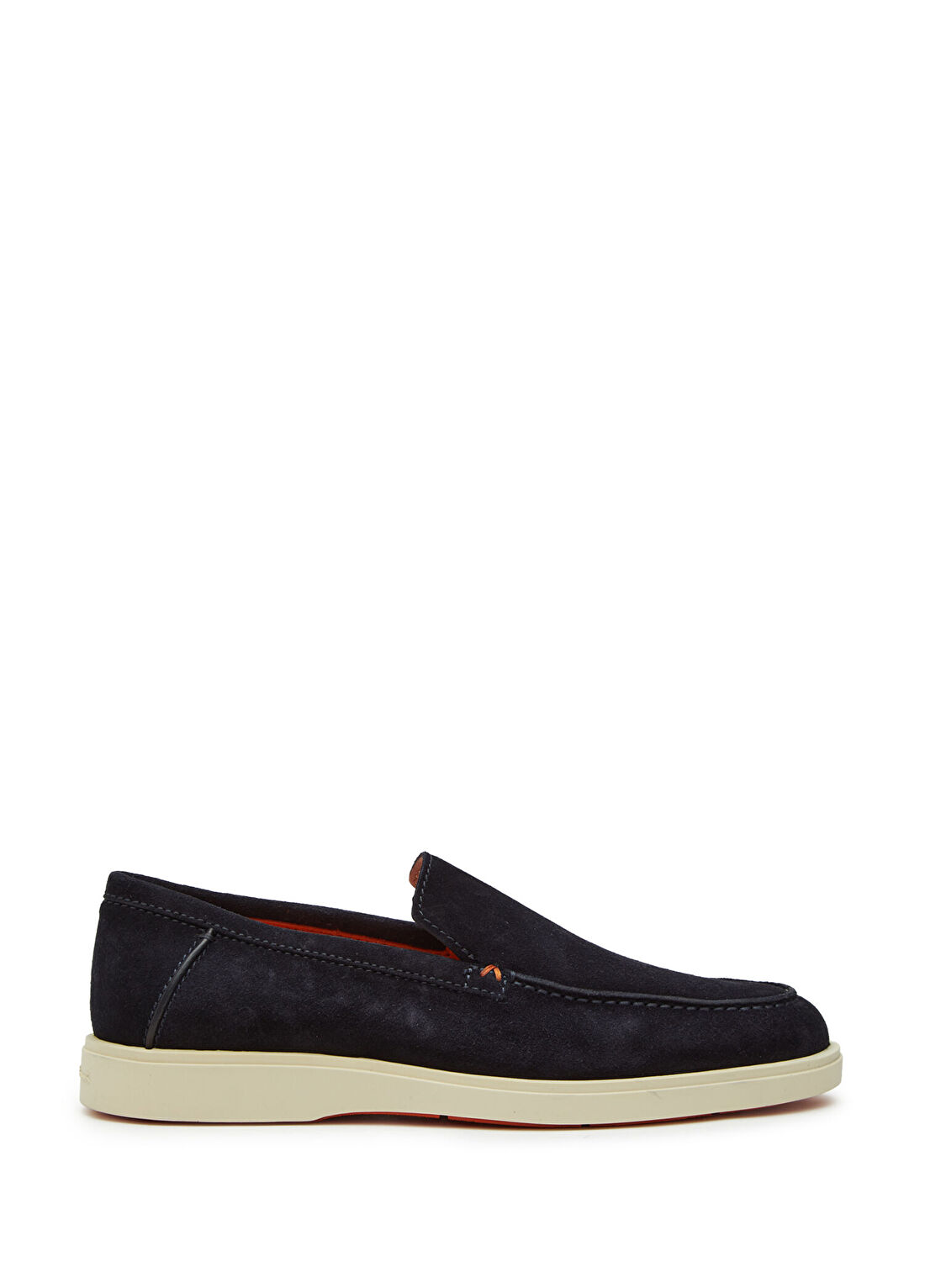 Santoni Derroit Lacivert Erkek Süet Loafer