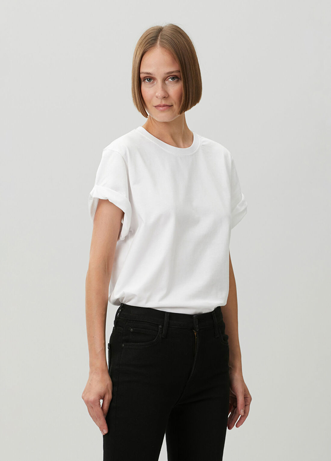 Victoria Beckham Beyaz T-shirt görsel 3