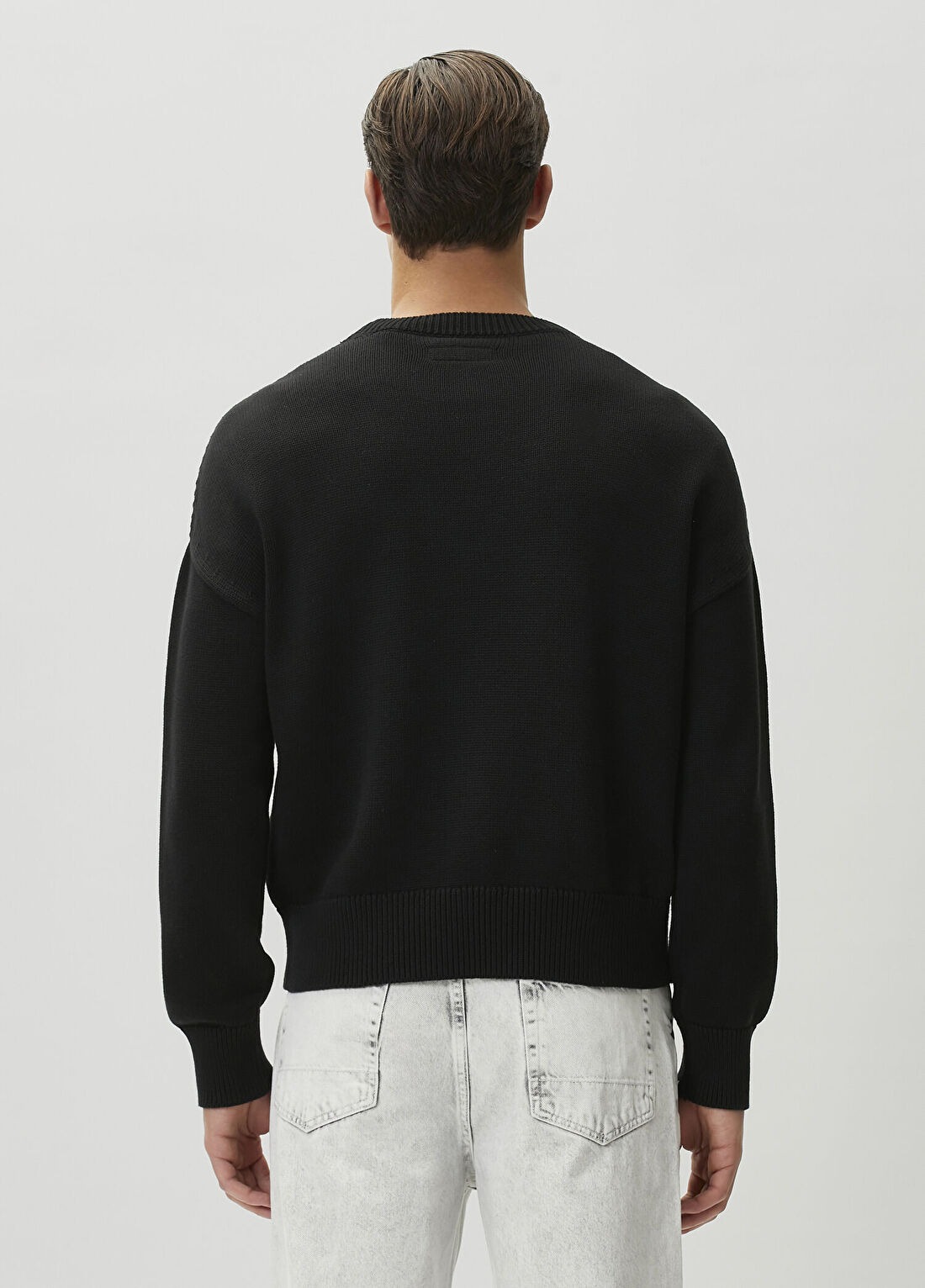 AllSaints Crossed Siyah Kazak görsel 4