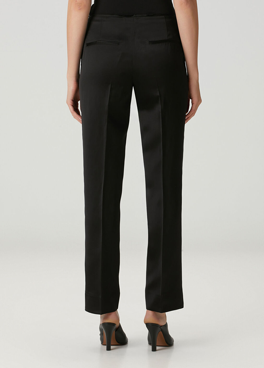 Toteme Easy Raw Edge Siyah Pantolon görsel 4