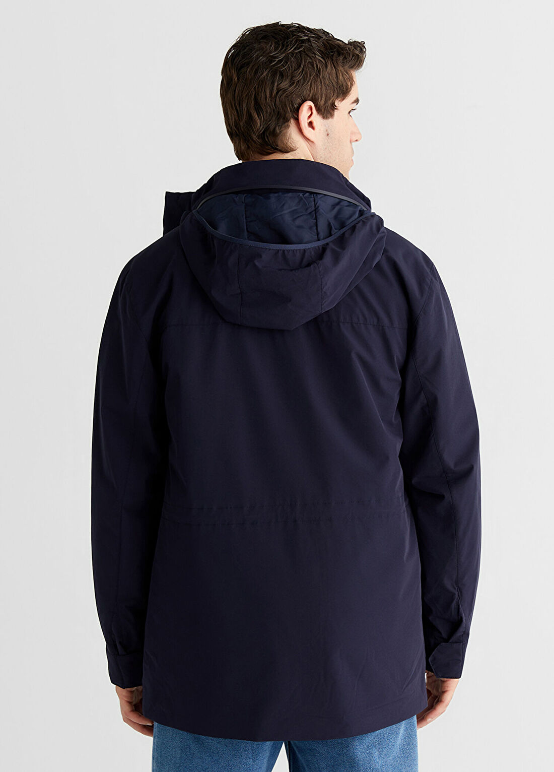 Gant Lacivert Regular Fit Erkek Mont görsel 2