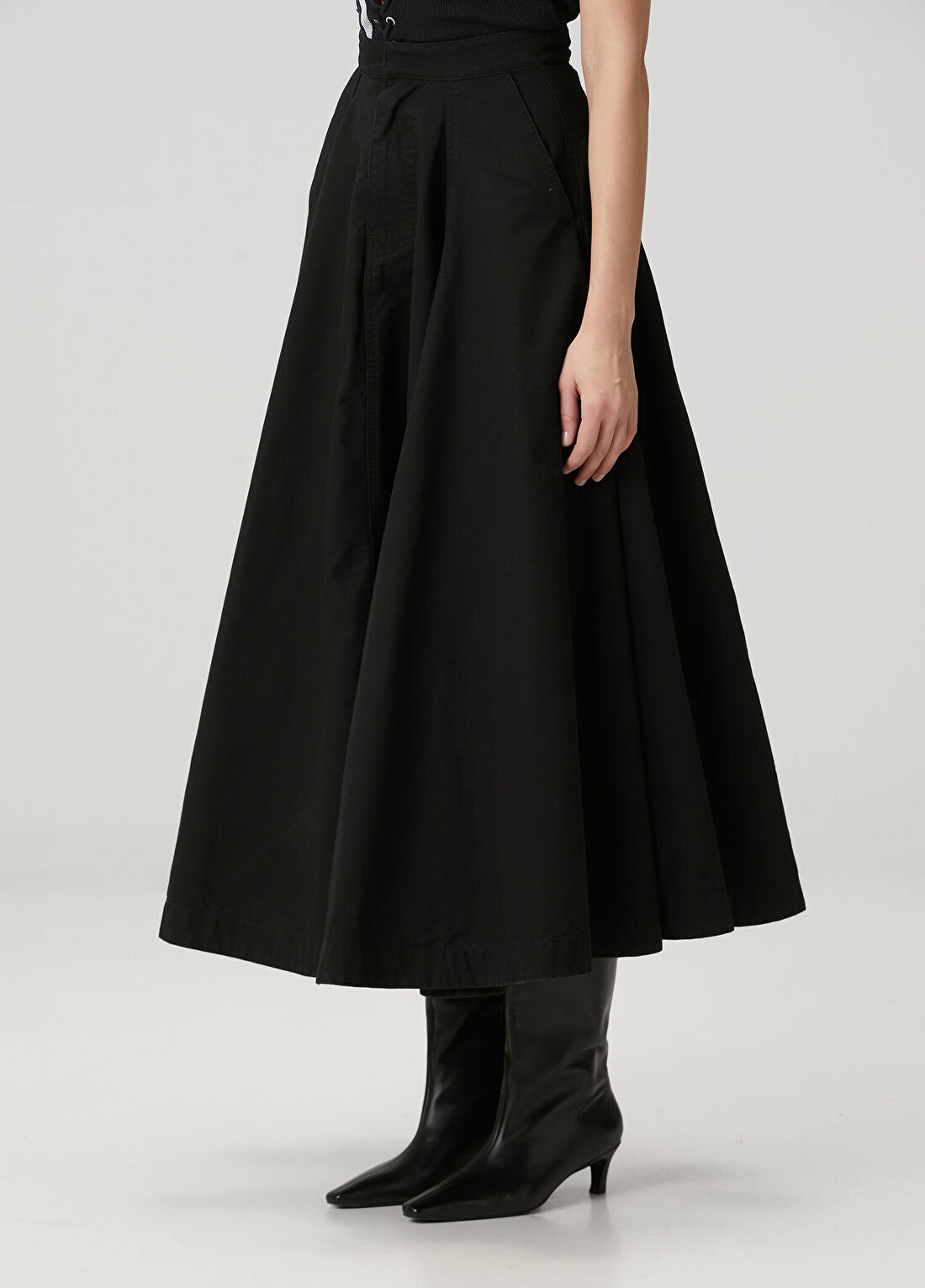 Balenciaga Siyah Midi Etek görsel 3
