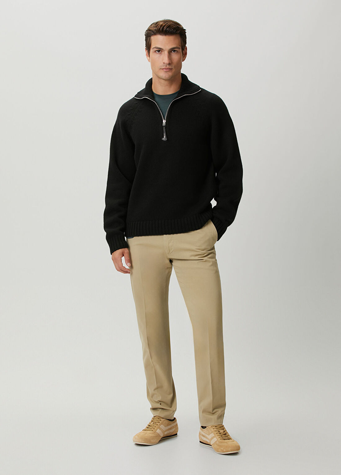 Tom Ford Şampanya Twill Stretch Pantolon