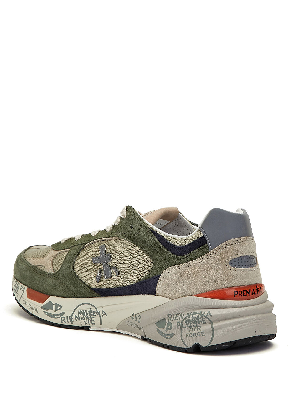 Premiata Mase Gri Yeşil Erkek Sneaker görsel 3