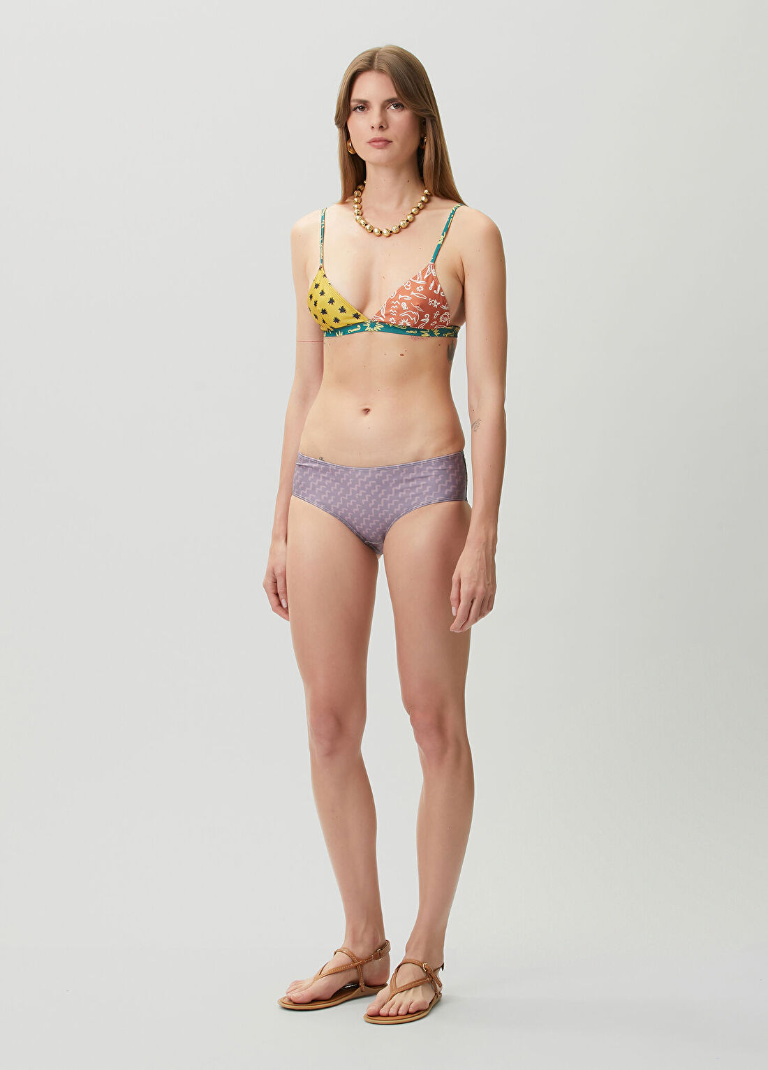 Donde Esteban Mor Desenli Bikini Altı
