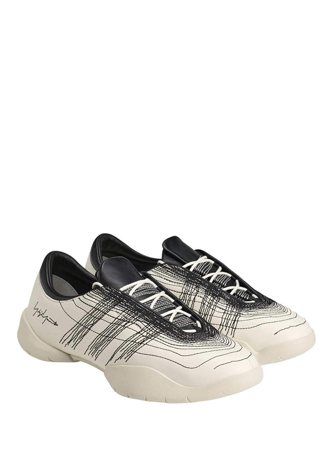 Y-3 Regu Beyaz Erkek Deri Sneaker görsel 2