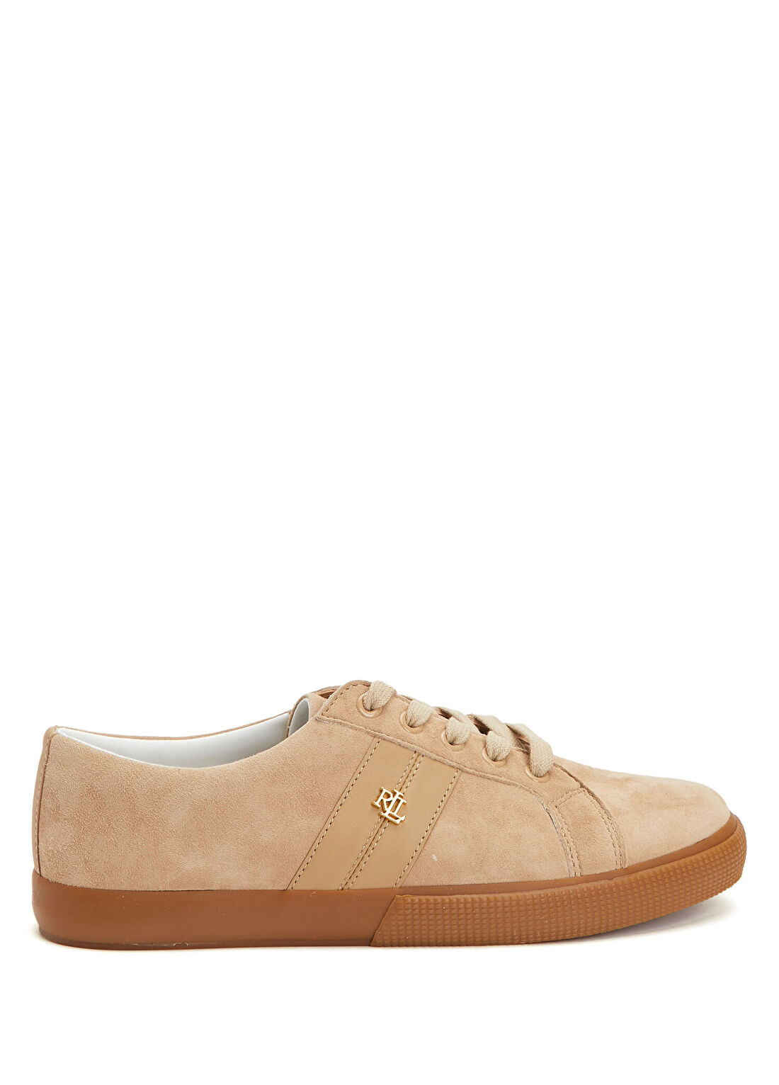 Lauren Ralph Lauren Janson Taba Krem Kadın Süet Sneaker