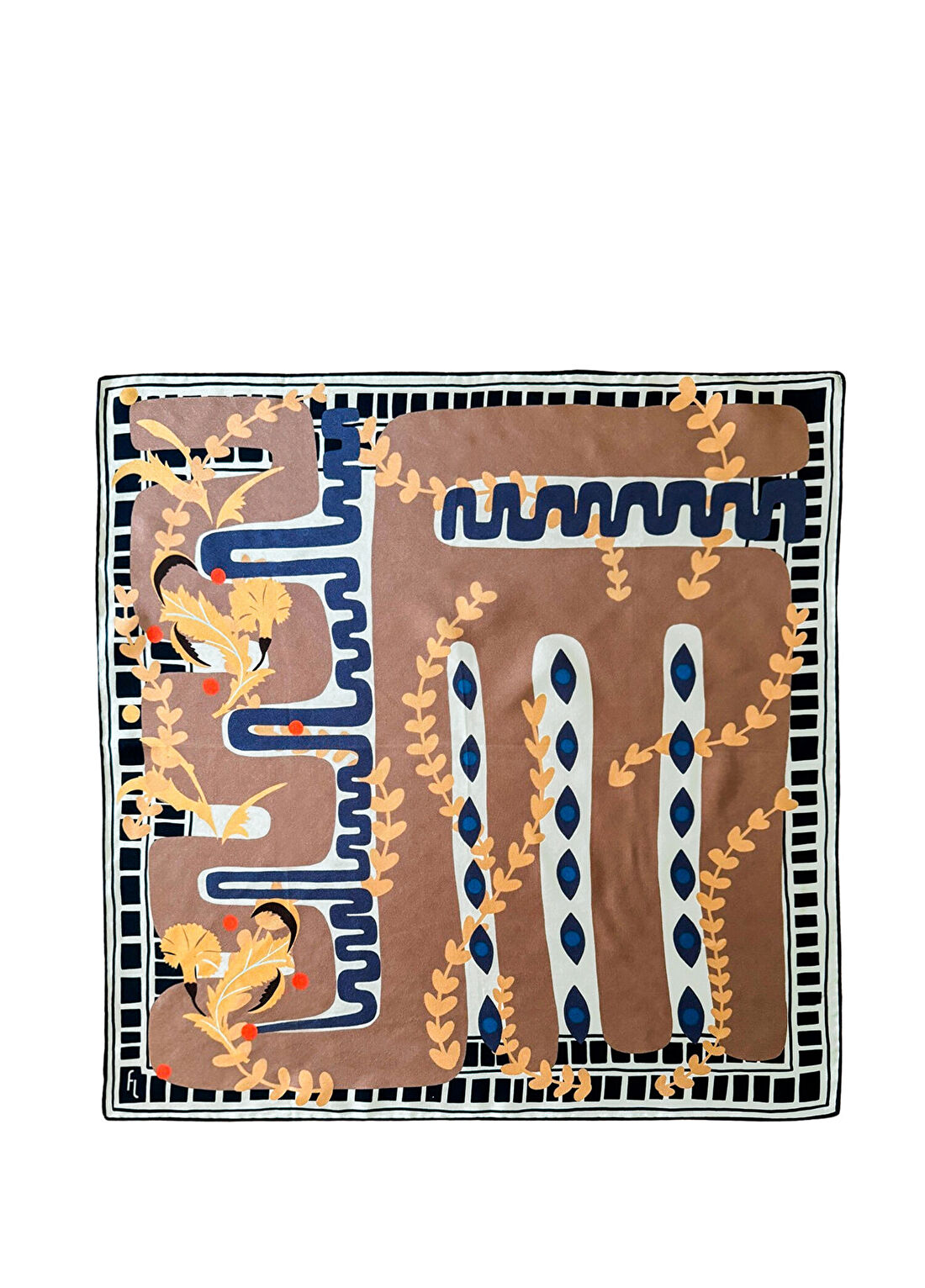 Folie Living In The Public Eye Renkli İpek Kadın Fular 55 cm