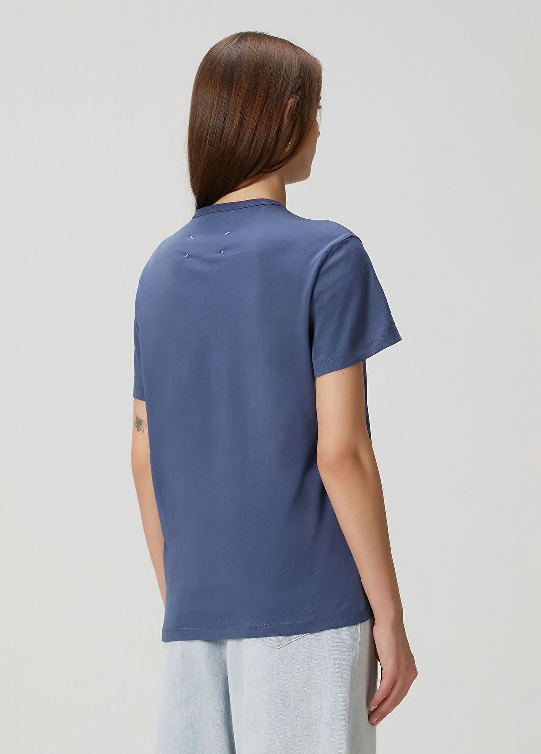 Maison Margiela Mavi T-shirt görsel 4