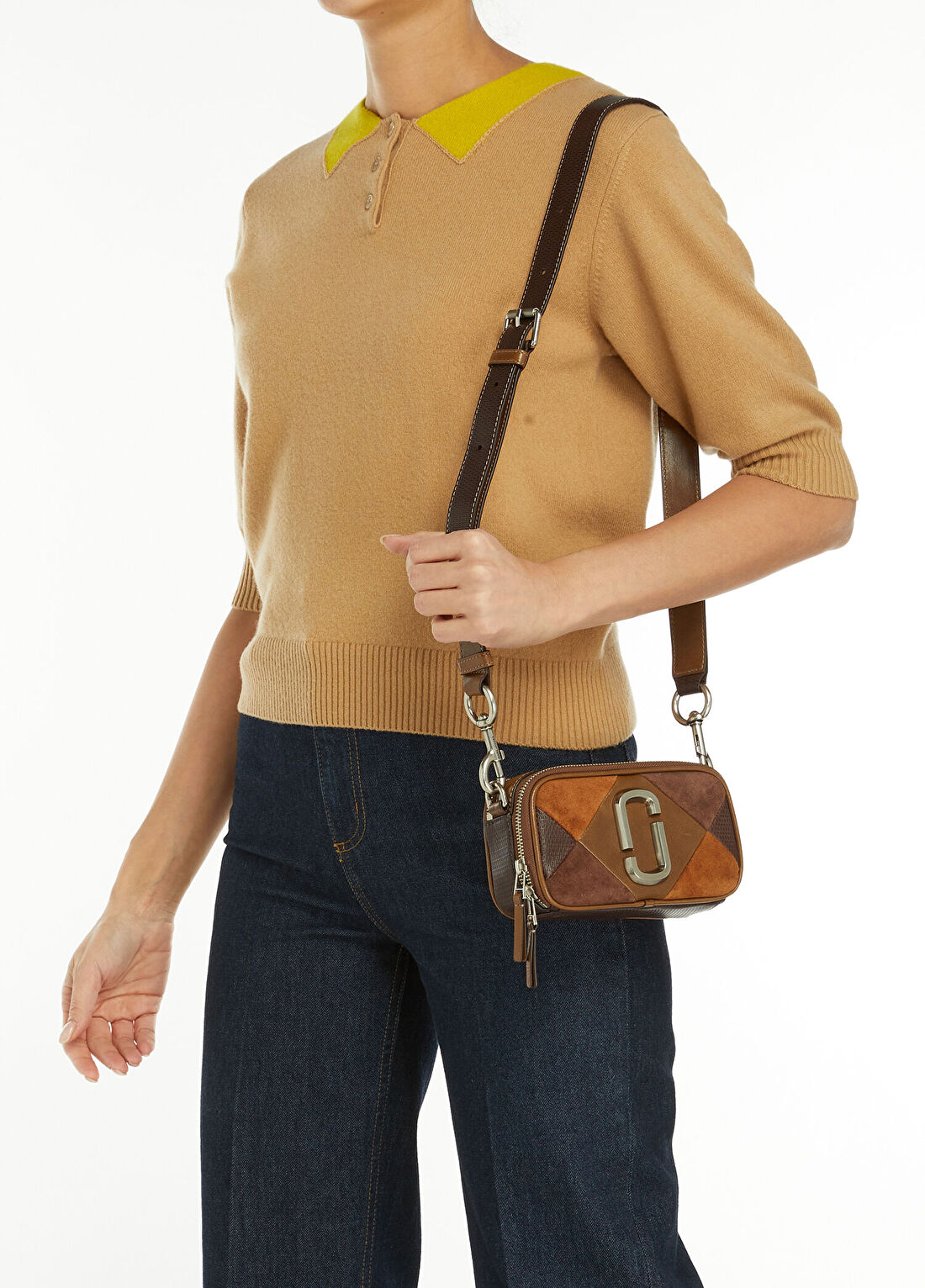 Marc Jacobs The Snapshot Kahverengi Kadın Deri Çanta görsel 2
