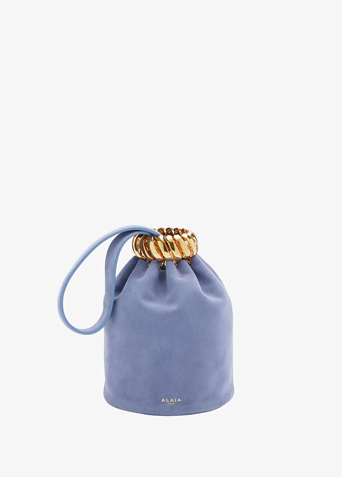 Alaïa Bracelet Açık Mavi Kadın Süet Çanta