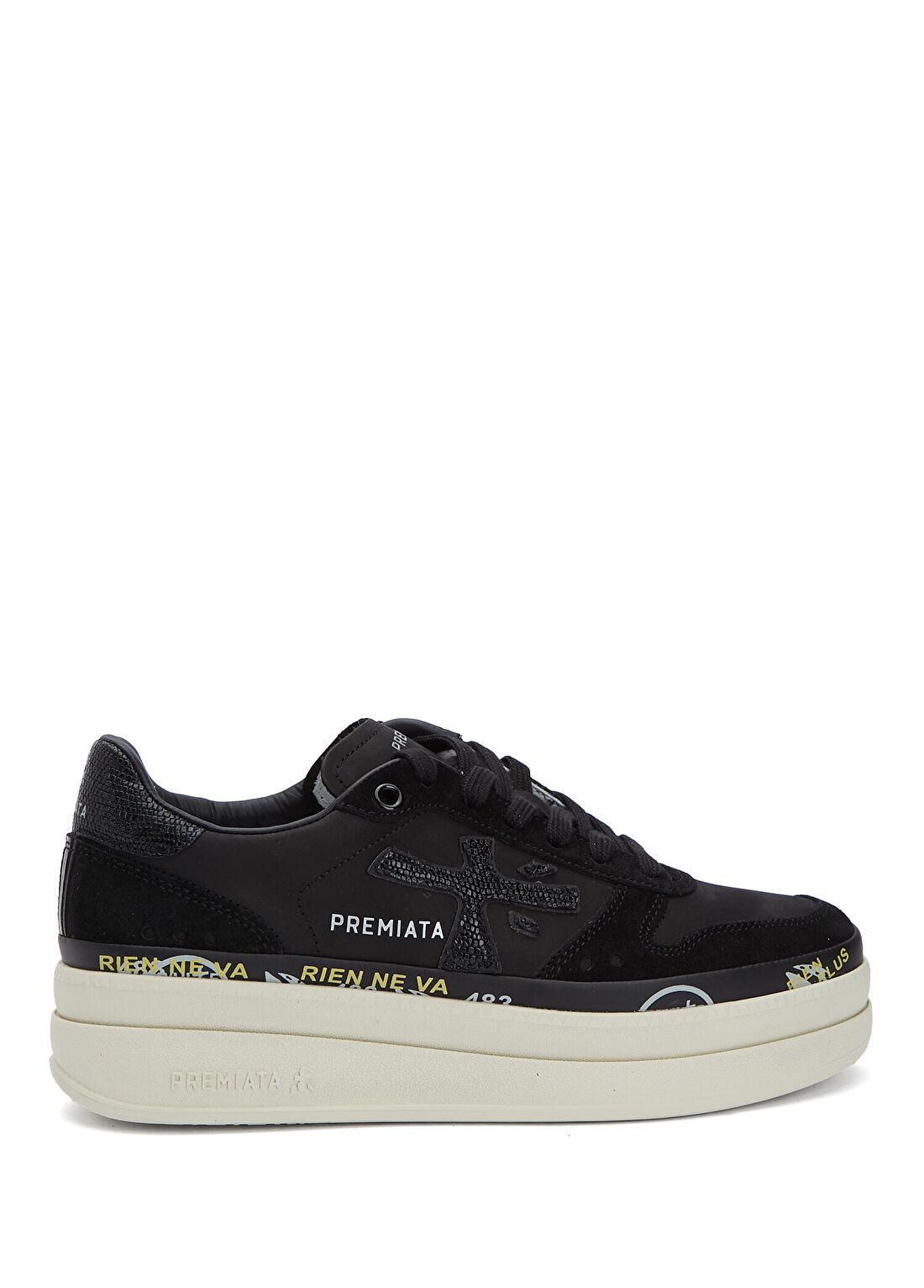 Premiata Micol Siyah Kadın Deri Sneaker