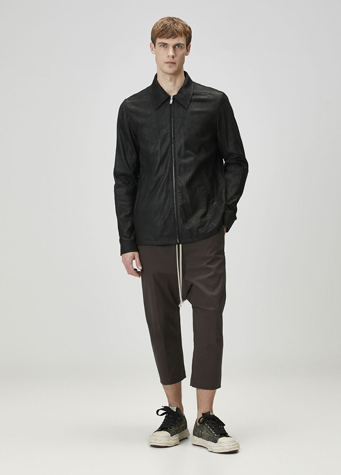 Rick Owens Siyah Süet Ceket görsel 2