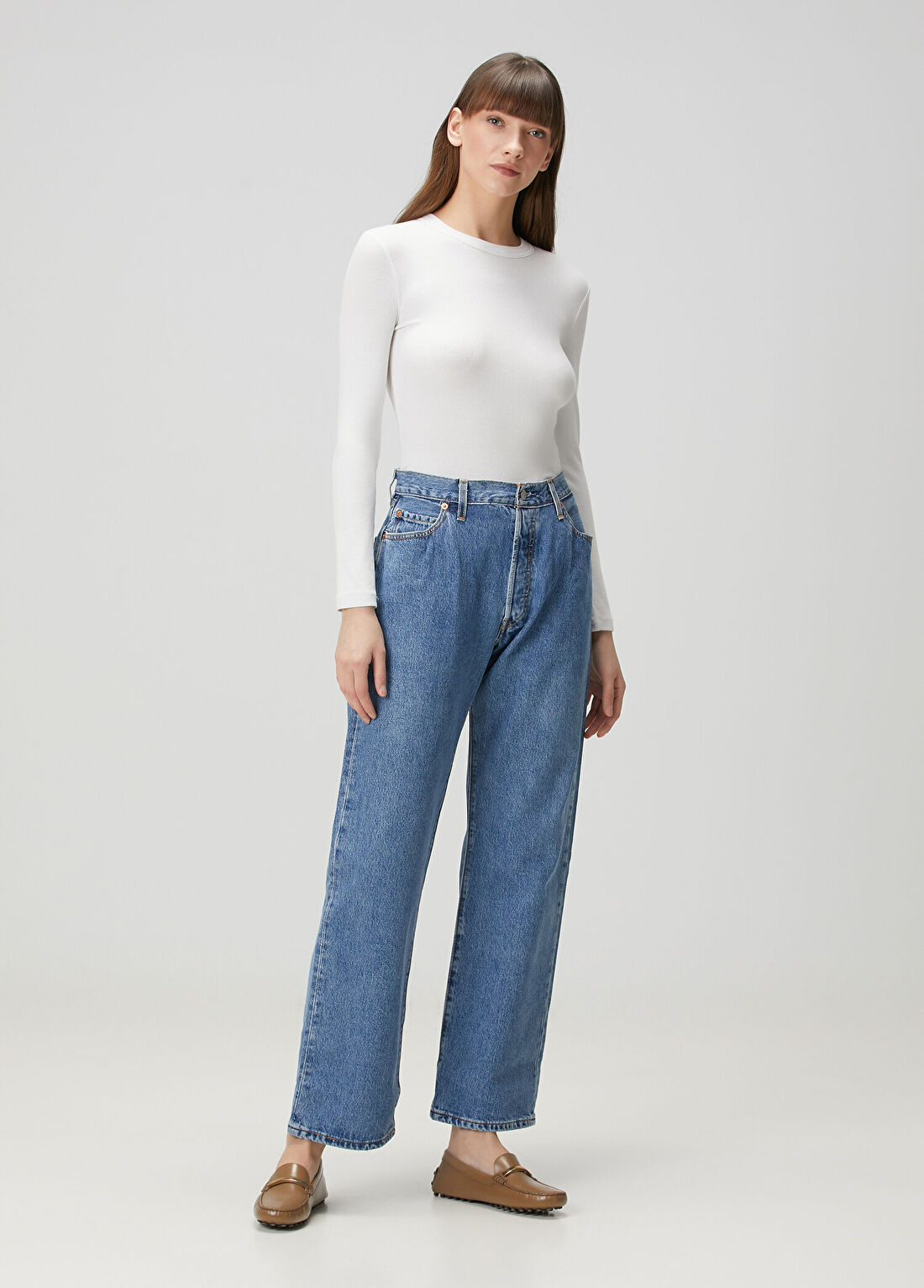 Re/Done 90s Straight Mavi Jean Pantolon