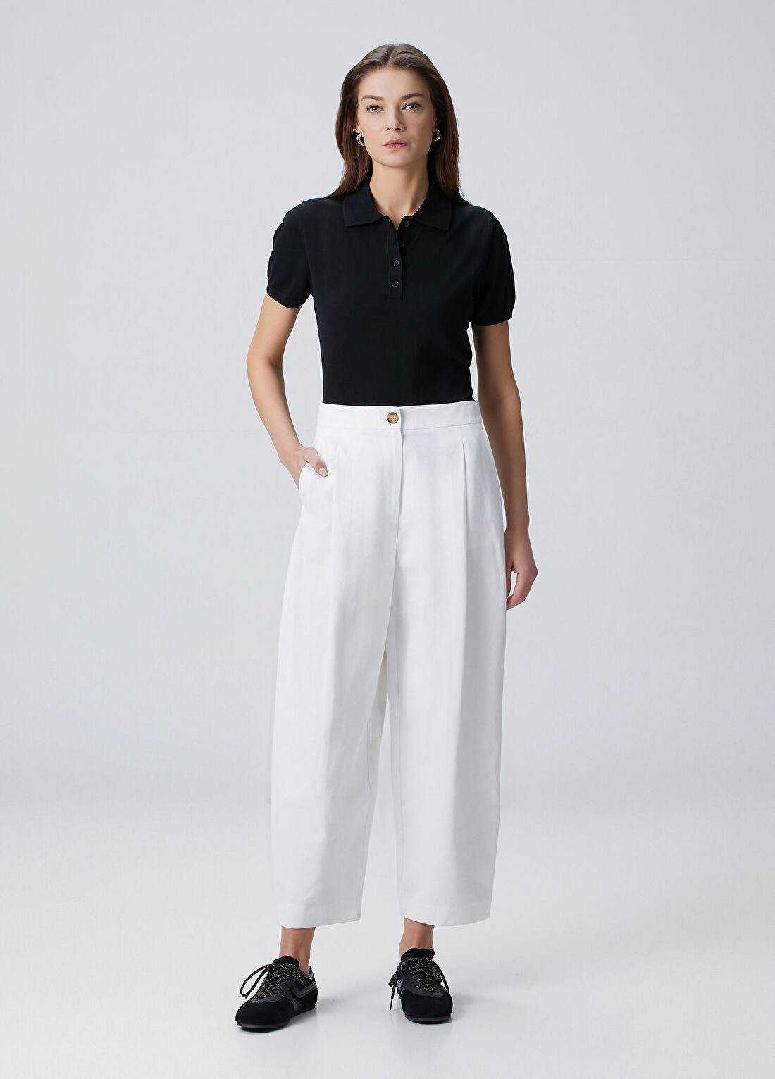 Beymen Collection Siyah Kısa Kol Polo Triko görsel 3