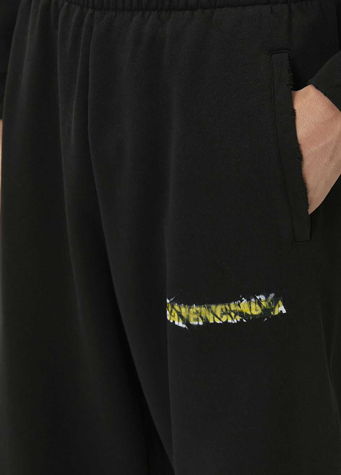 Balenciaga Siyah Logo Baskılı Eşofman Altı görsel 4