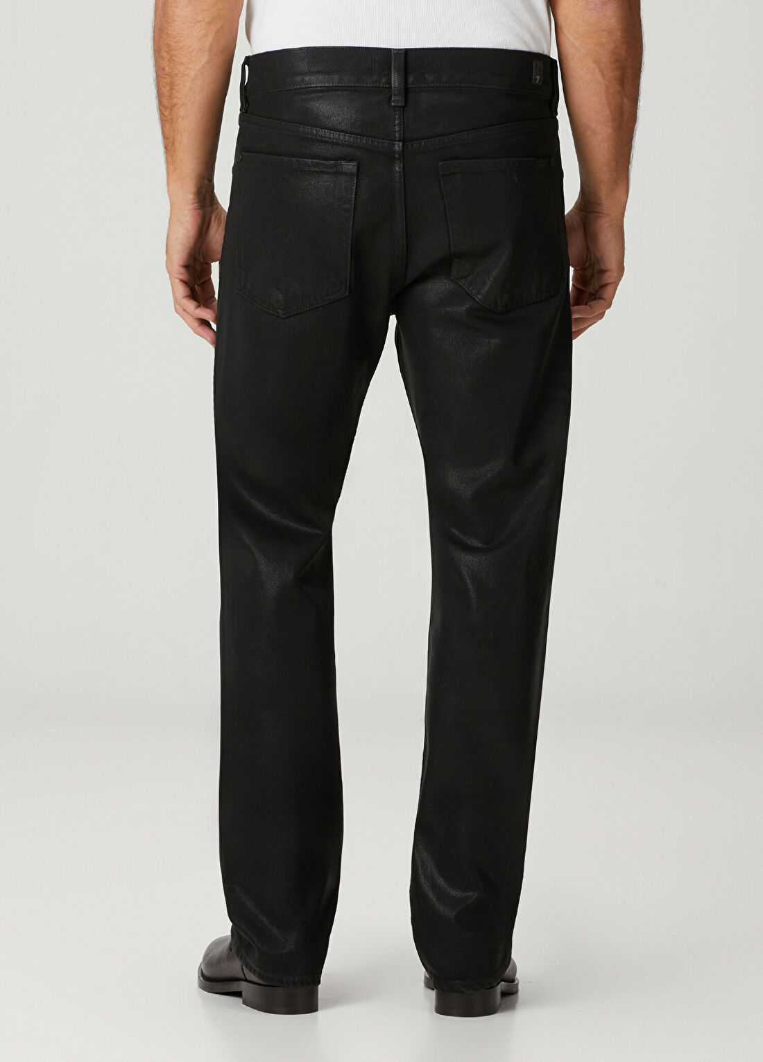7 For All Mankind Modern Straight Siyah Jean Pantolon görsel 3