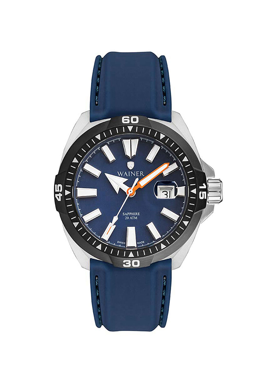 Wainer WA.10922-B Mavi Çelik Erkek Kol Saati
