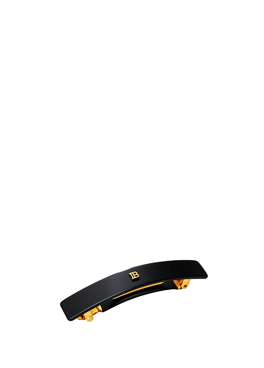 Balmain Cellulose Acetate Barrette Pour Cheveux Siyah Orta Boy Kadın Toka