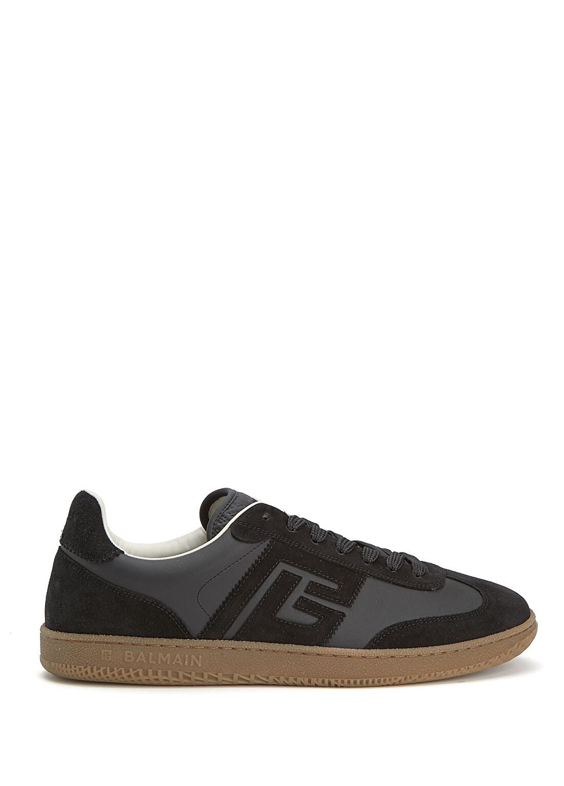 Balmain Swan Siyah Erkek Süet Sneaker