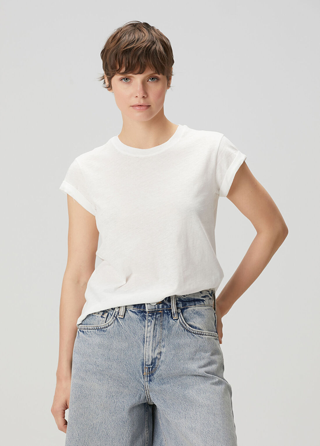 AllSaints Beyaz T-shirt görsel 3