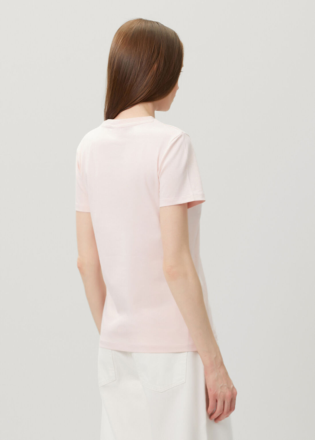 Guess Romy Pembe Aktif Regular Fit T-shirt görsel 4