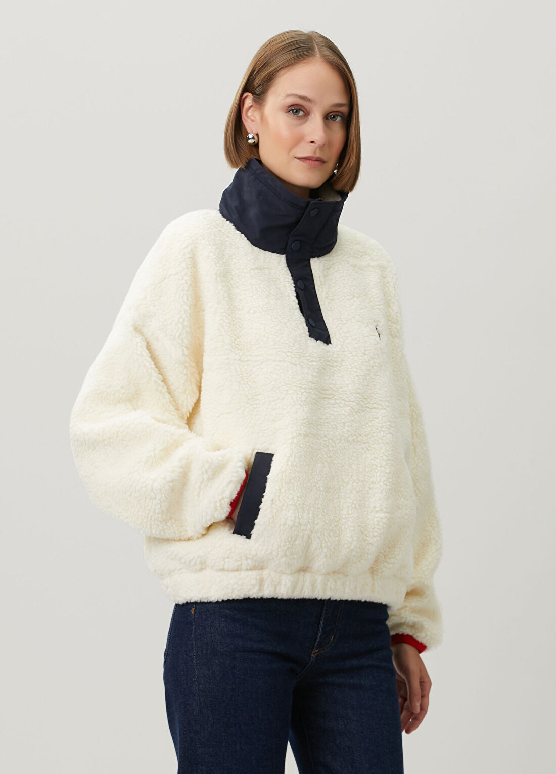 Polo Ralph Lauren Polo Bear Krem Polar Sweatshirt