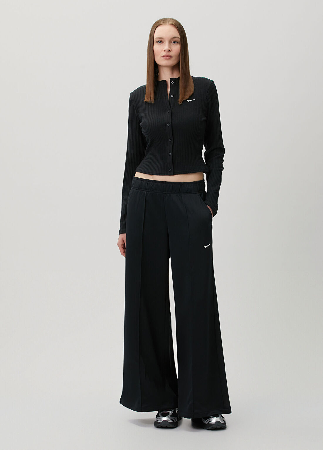 Nike Wide Leg Siyah Eşofman Altı