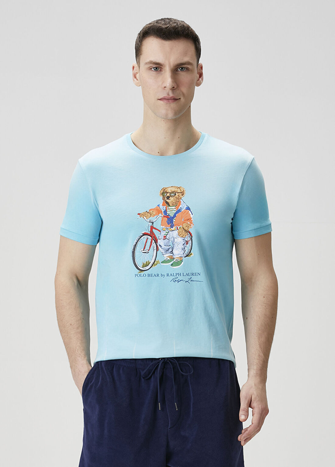 Polo Ralph Lauren Mavi Logo Baskılı T-shirt