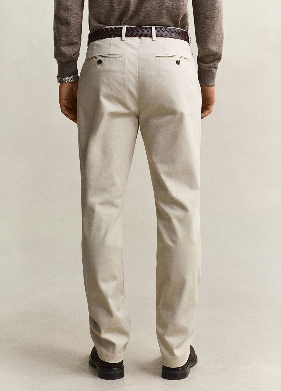 Gant Bej Pamuklu Regular Fit Erkek Chino Pantolon görsel 2