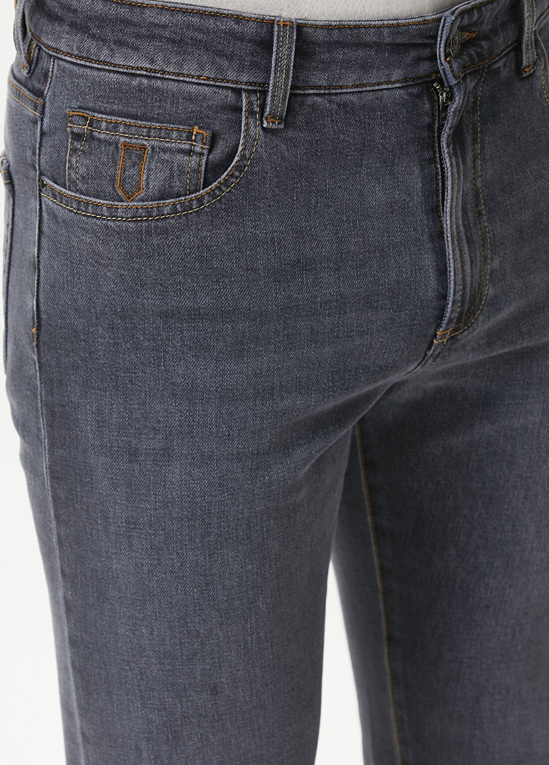 Canali Lacivert Jean Pantolon görsel 4