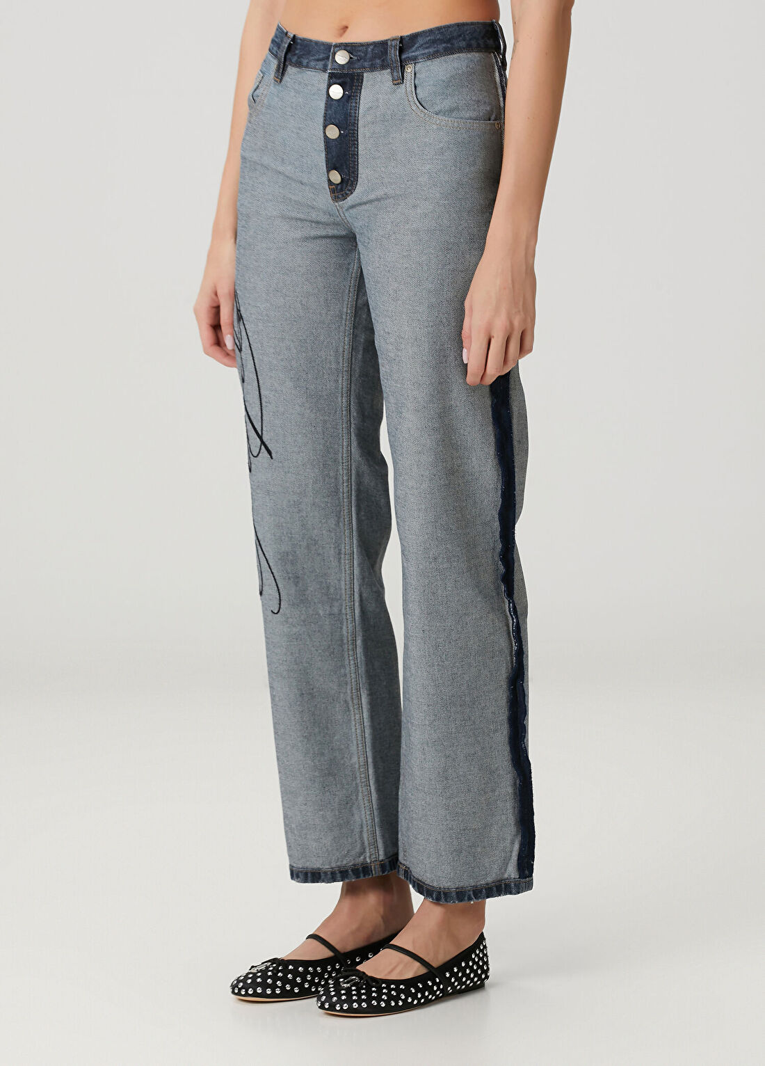 Marc Jacobs Imperfectly Perfect Mavi Jean Pantolon görsel 3