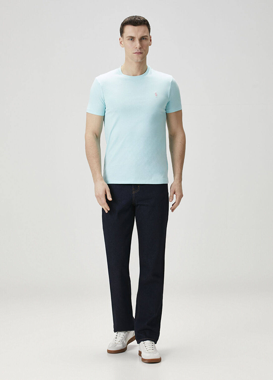 Polo Ralph Lauren Mavi Basic T-shirt görsel 2