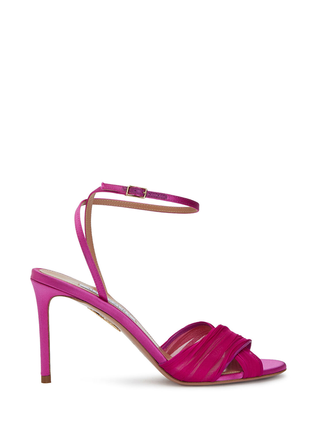 Aquazzura Voile Pembe Kadın İpek Saten Sandalet