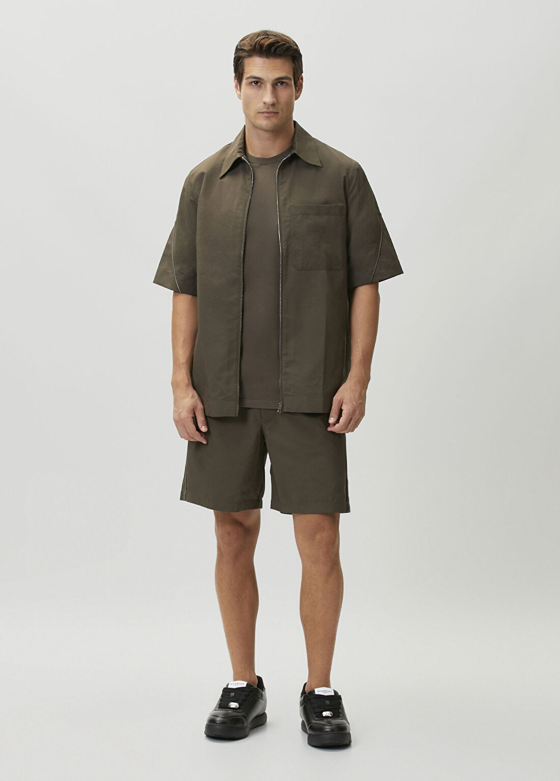 Givenchy Haki Jakarlı Bermuda