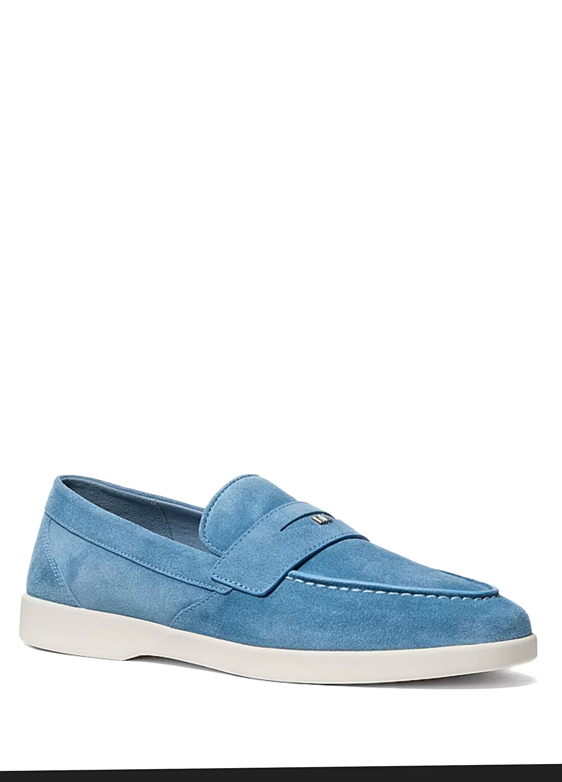 Michael Kors Wesley Açık Mavi Erkek Süet Loafer görsel 2