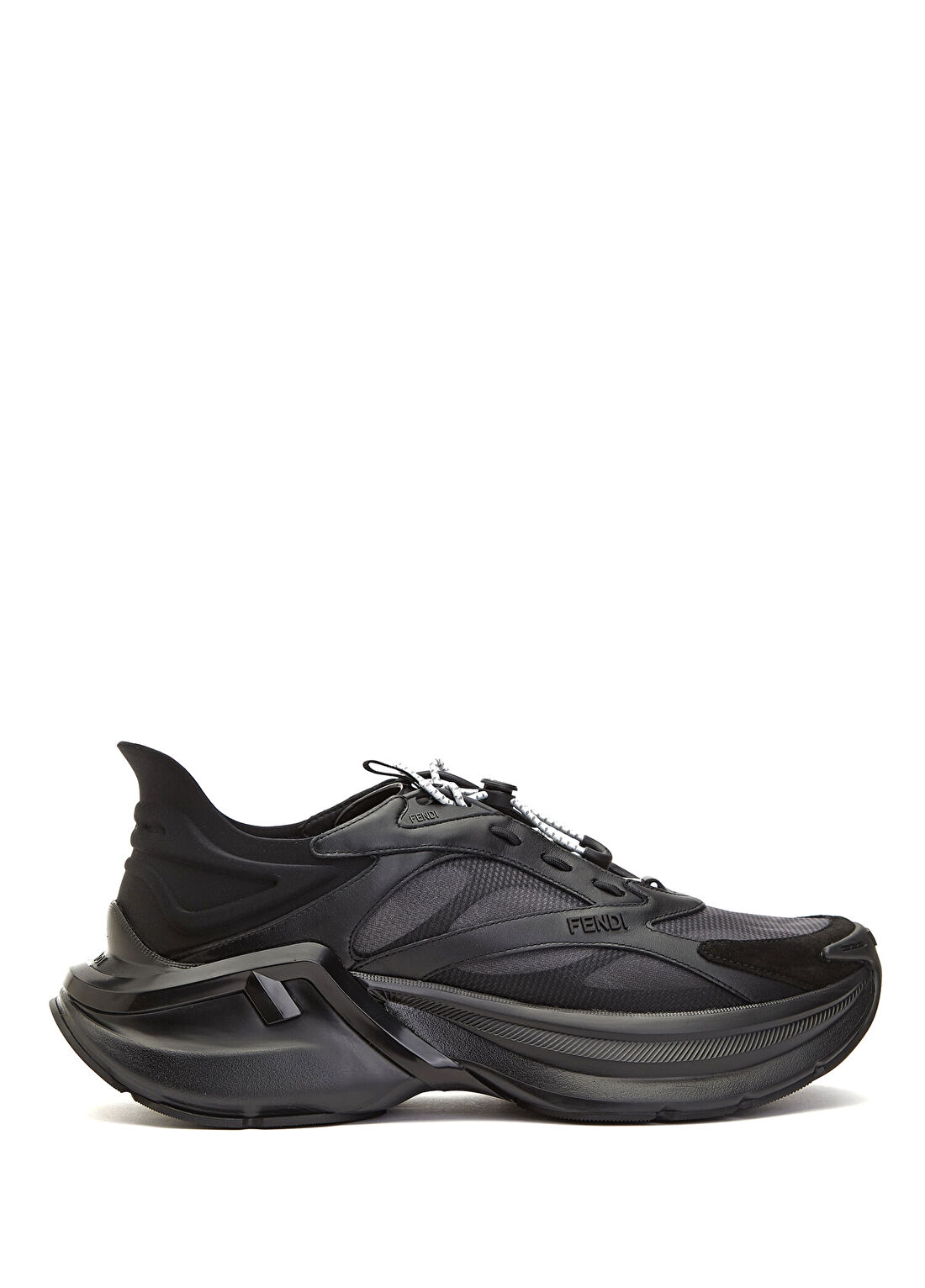 Fendi Wave Siyah Erkek Deri Sneaker