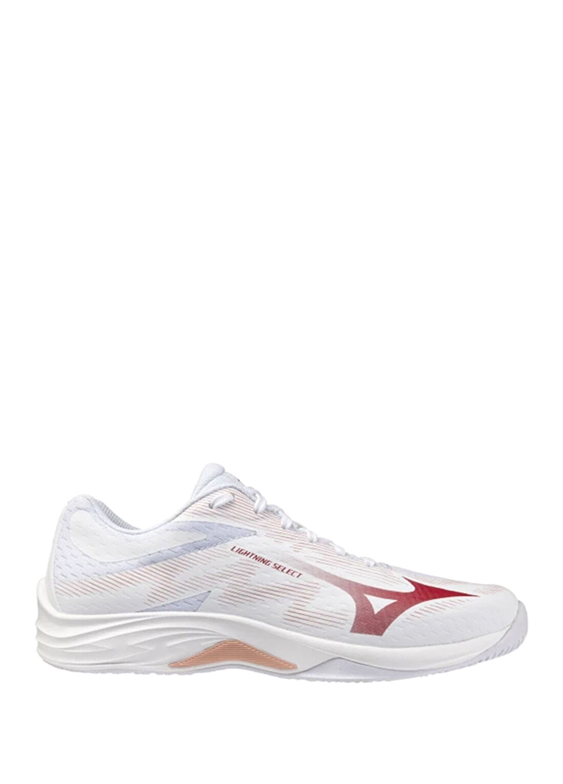 Mizuno Lightning Select Beyaz Kırmızı Kadın Voleybol Ayakkabısı