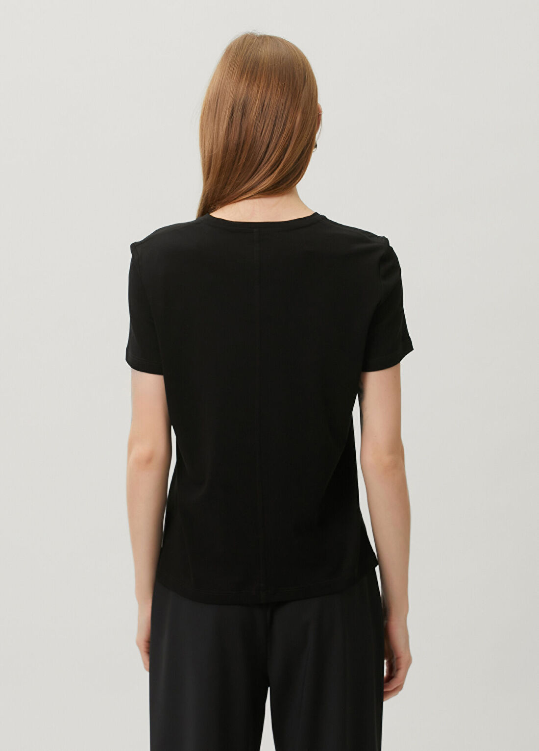 The Row Wesler Siyah Basic T-shirt görsel 4