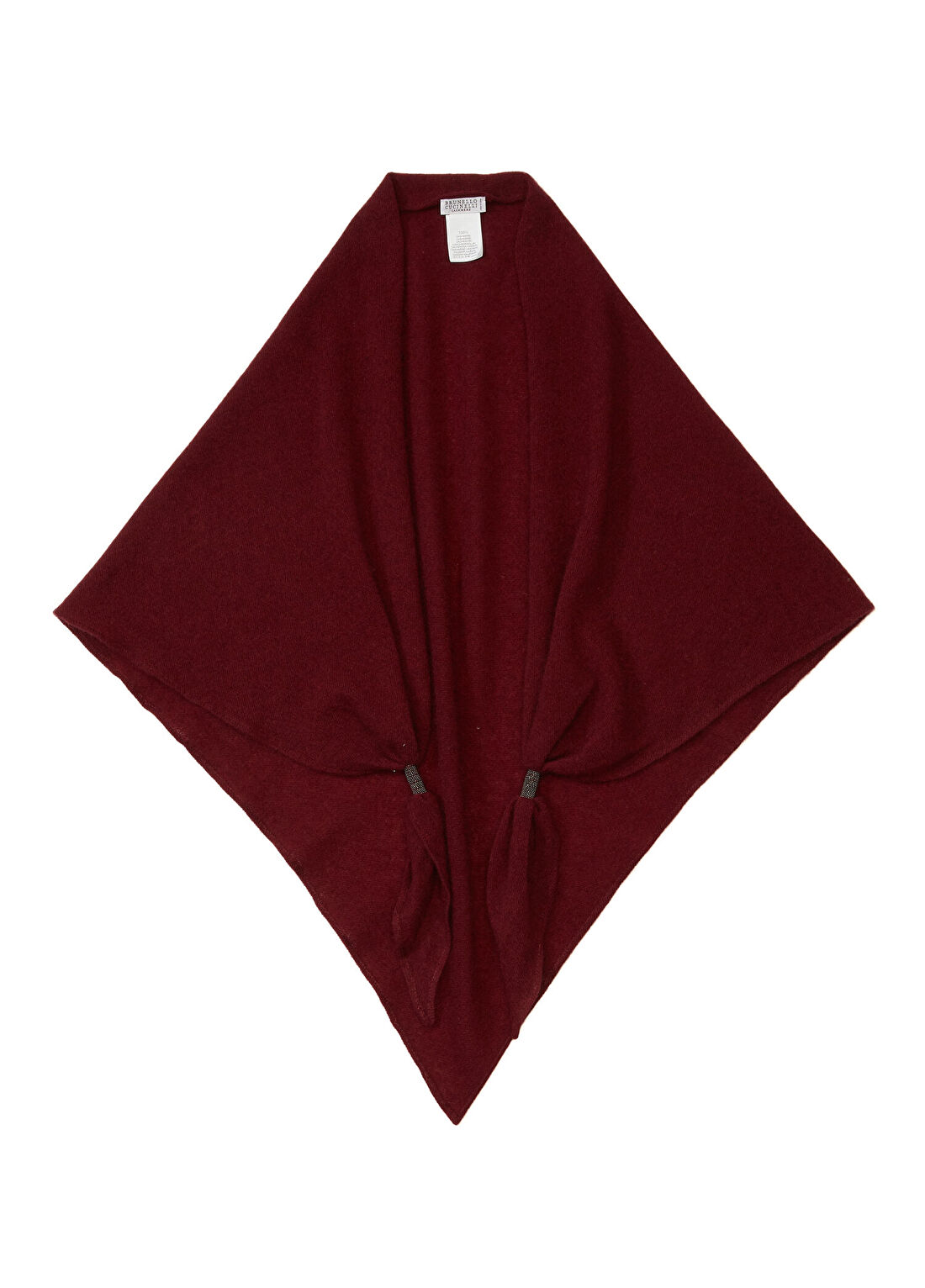 Brunello Cucinelli Bordo Kadın Kaşmir Atkı